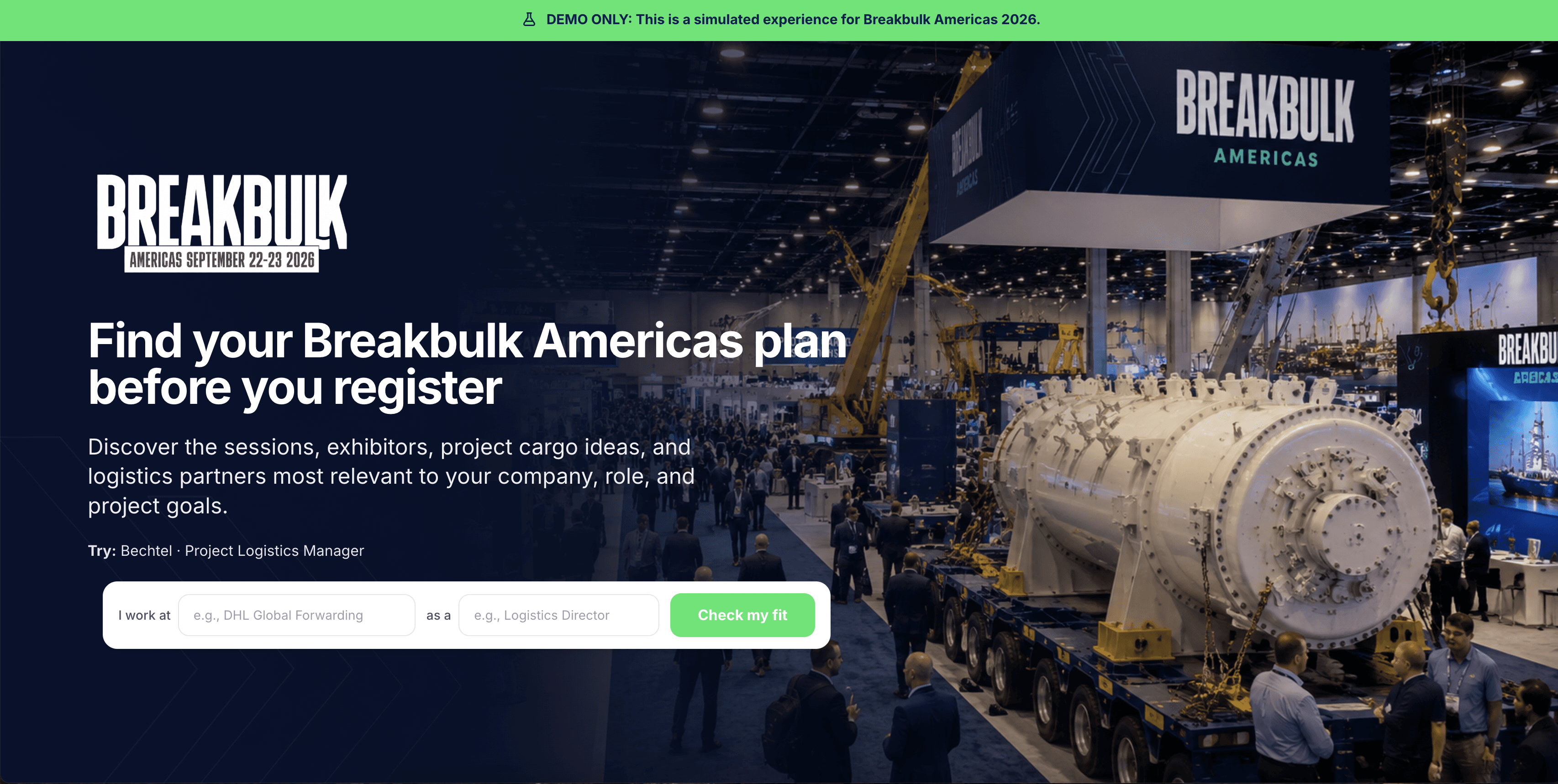 Breakbulk Americas 2026 AITENDLY demo