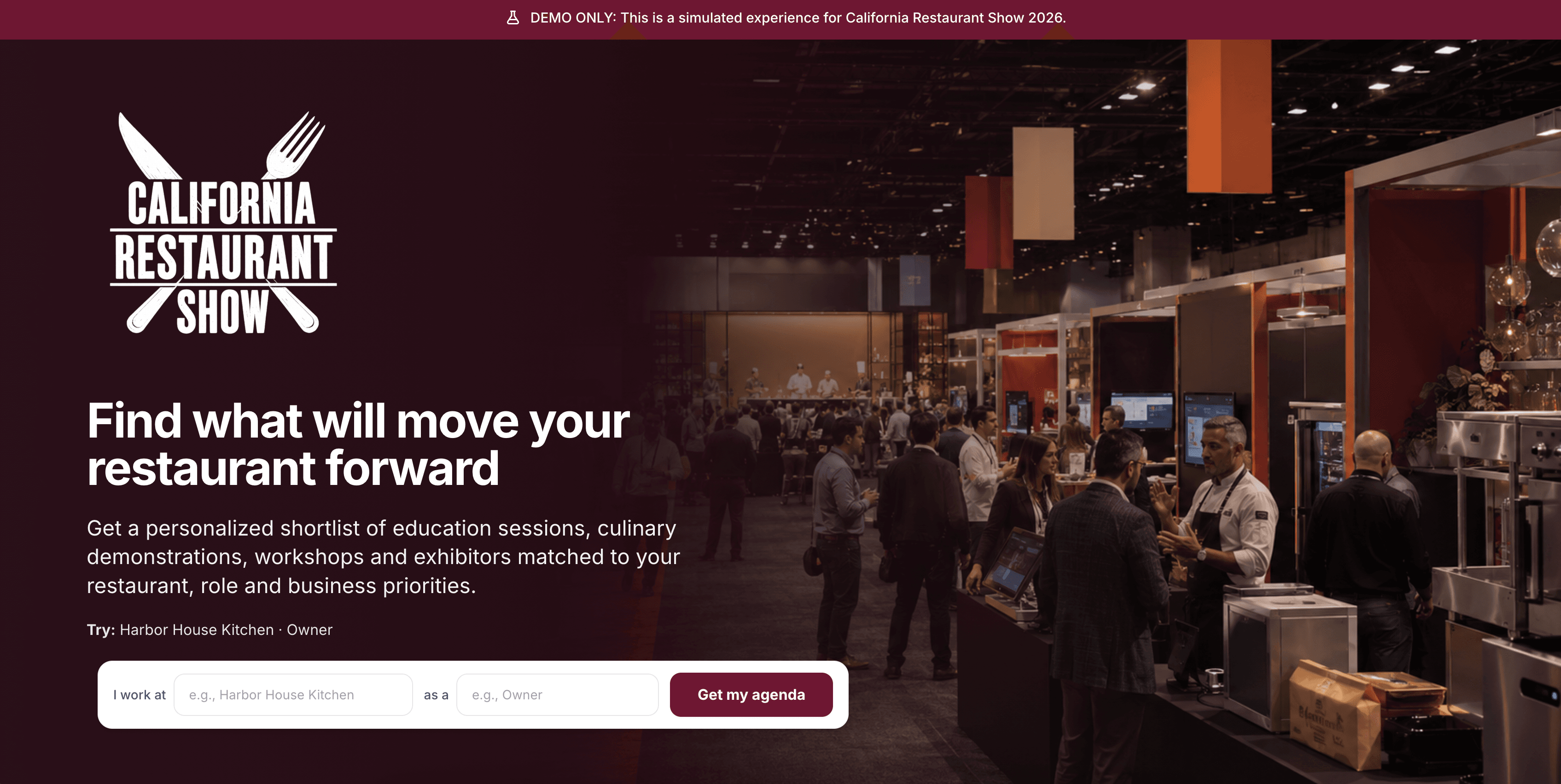 California Restaurant Show 2026 AITENDLY demo
